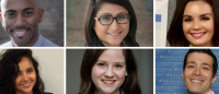 A collage of six Columbia Nursing 2018 graduates.